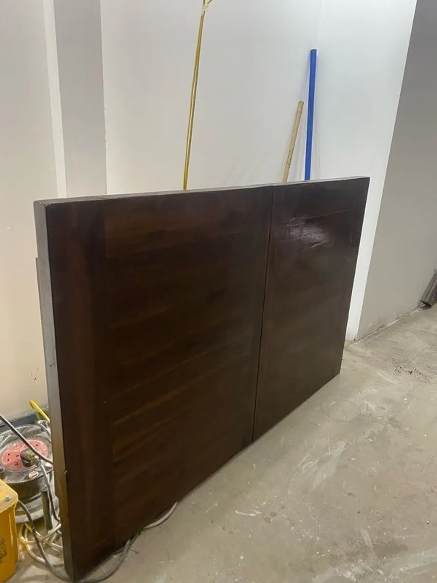 antique beautiful solid hardwood, such as mahogany or walnut. Excellent condition - Image 2