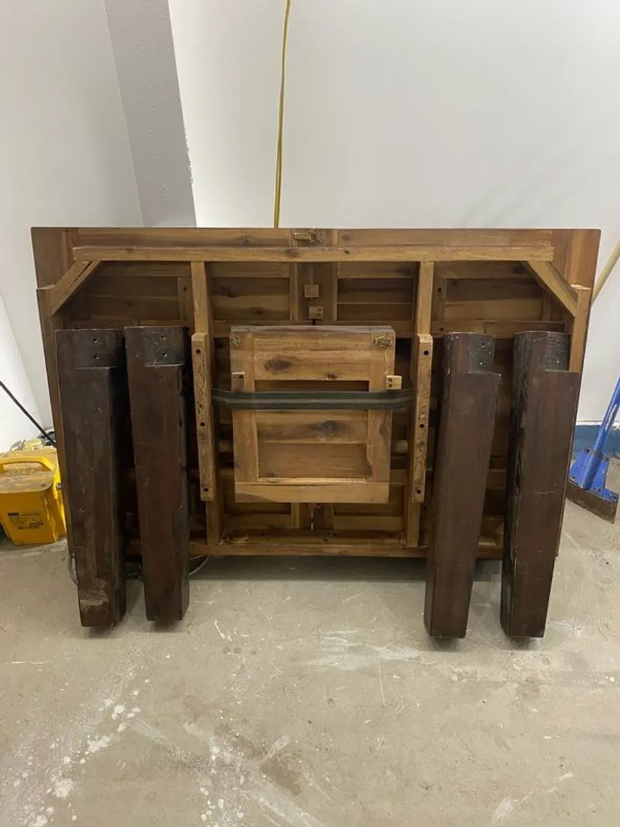 antique beautiful solid hardwood, such as mahogany or walnut. Excellent condition - Image 3