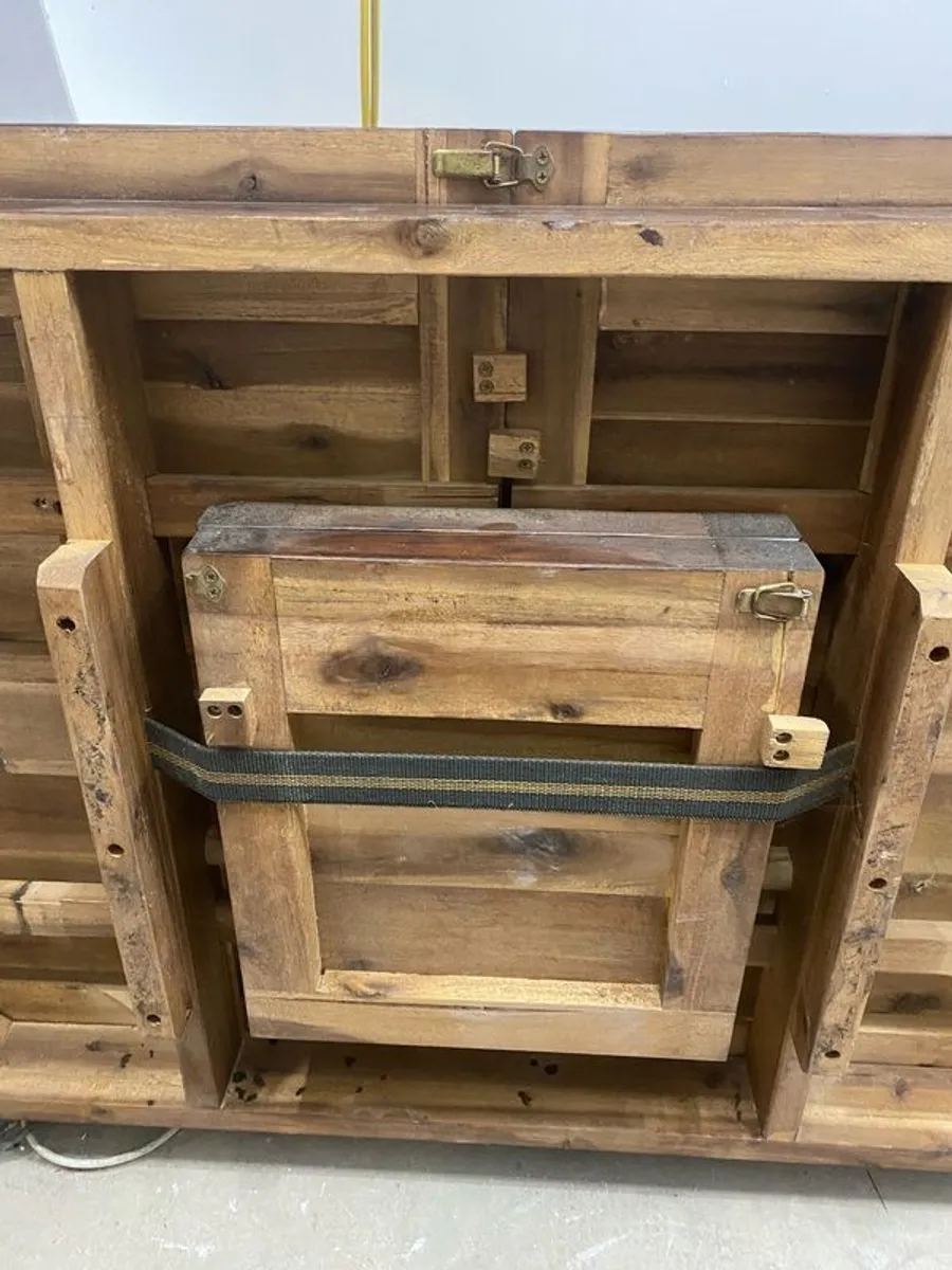 antique beautiful solid hardwood, such as mahogany or walnut. Excellent condition - Image 4