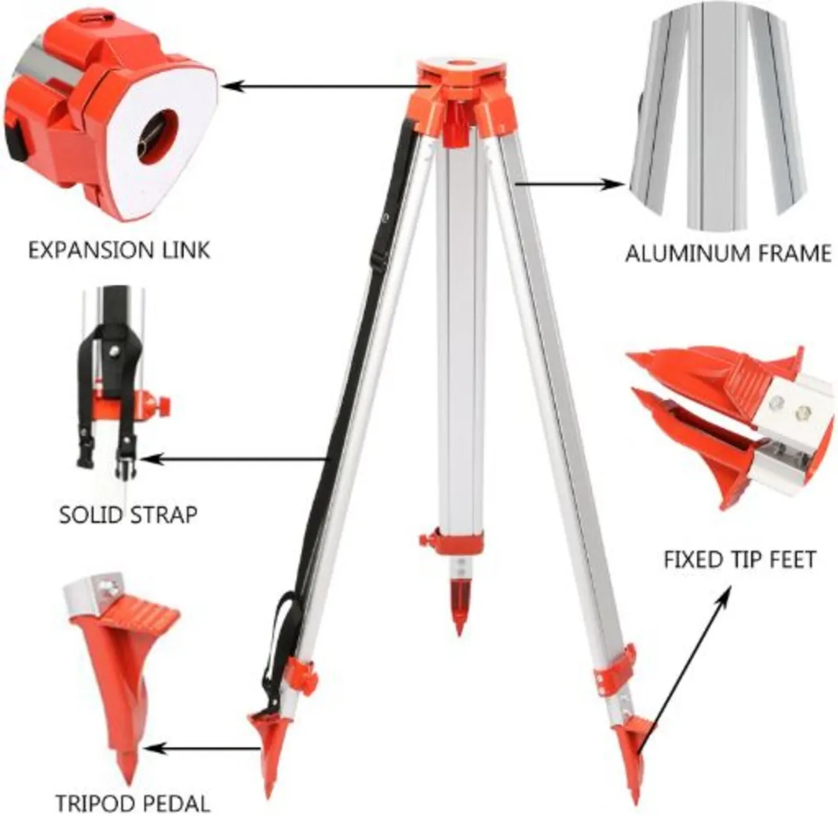 Rotary Green Laser Kit 500M+1.65M Aluminum Tripod - Image 3