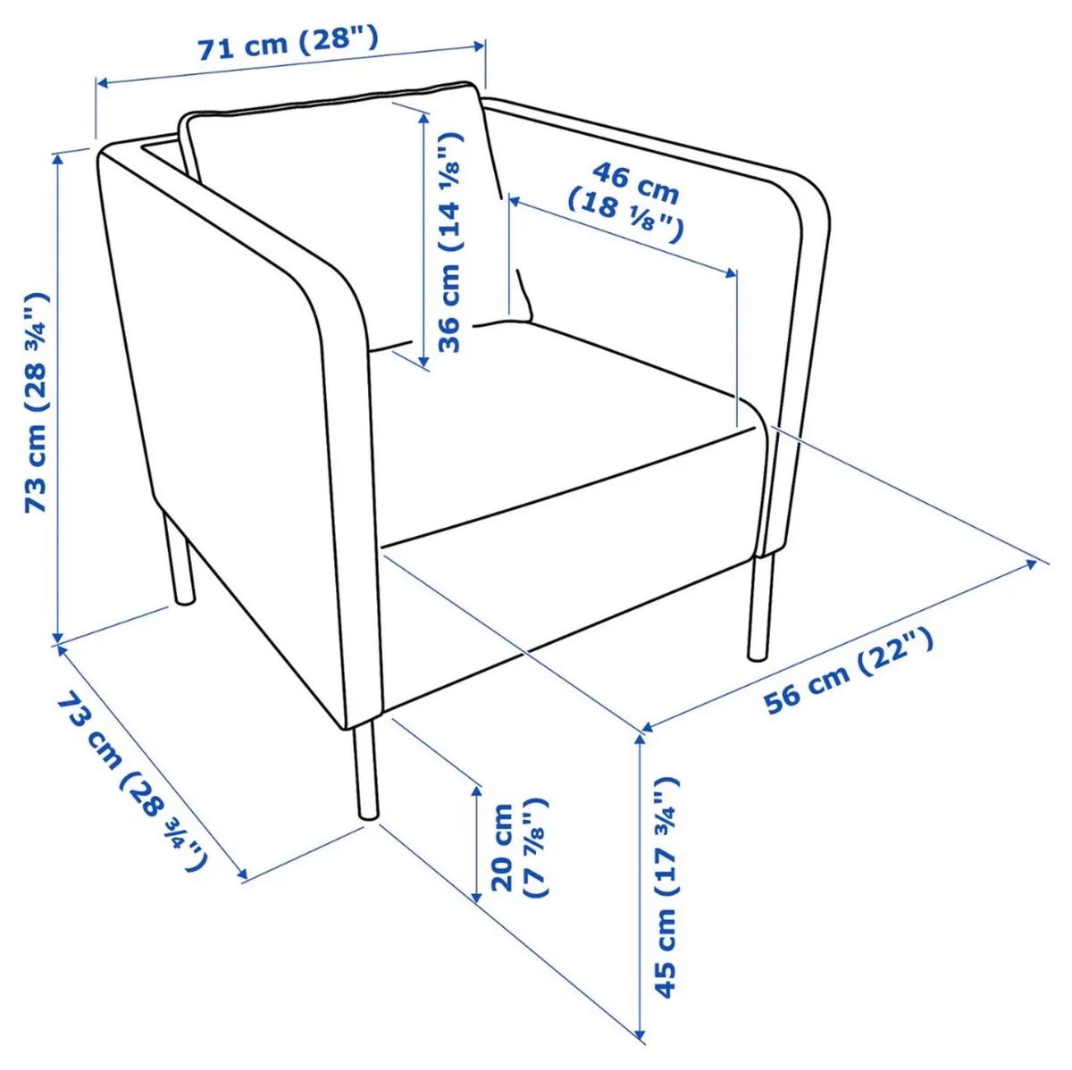 Armchair Ekero x 2 - Image 3
