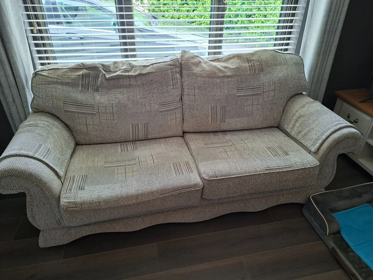Sofa and Queen Ann chair for sale - Image 3