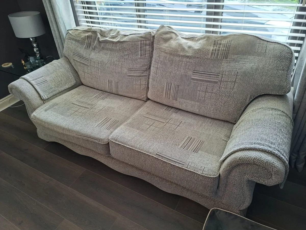 Sofa and Queen Ann chair for sale - Image 4
