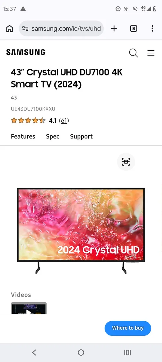 50" Samsung TV - Image 2