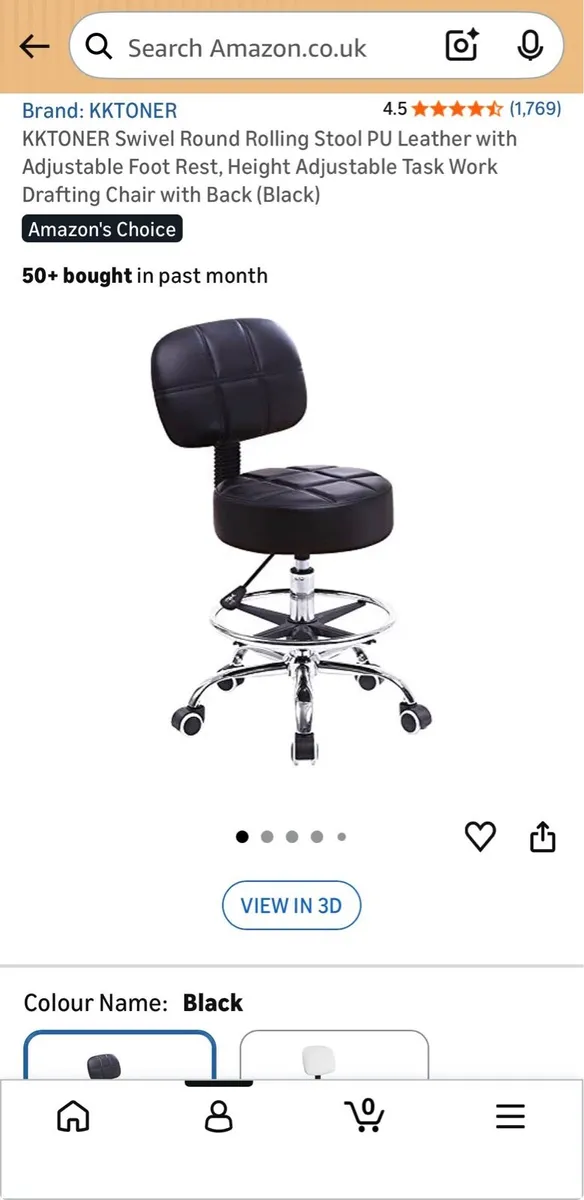 Swivel Round Rolling Stool - Image 3