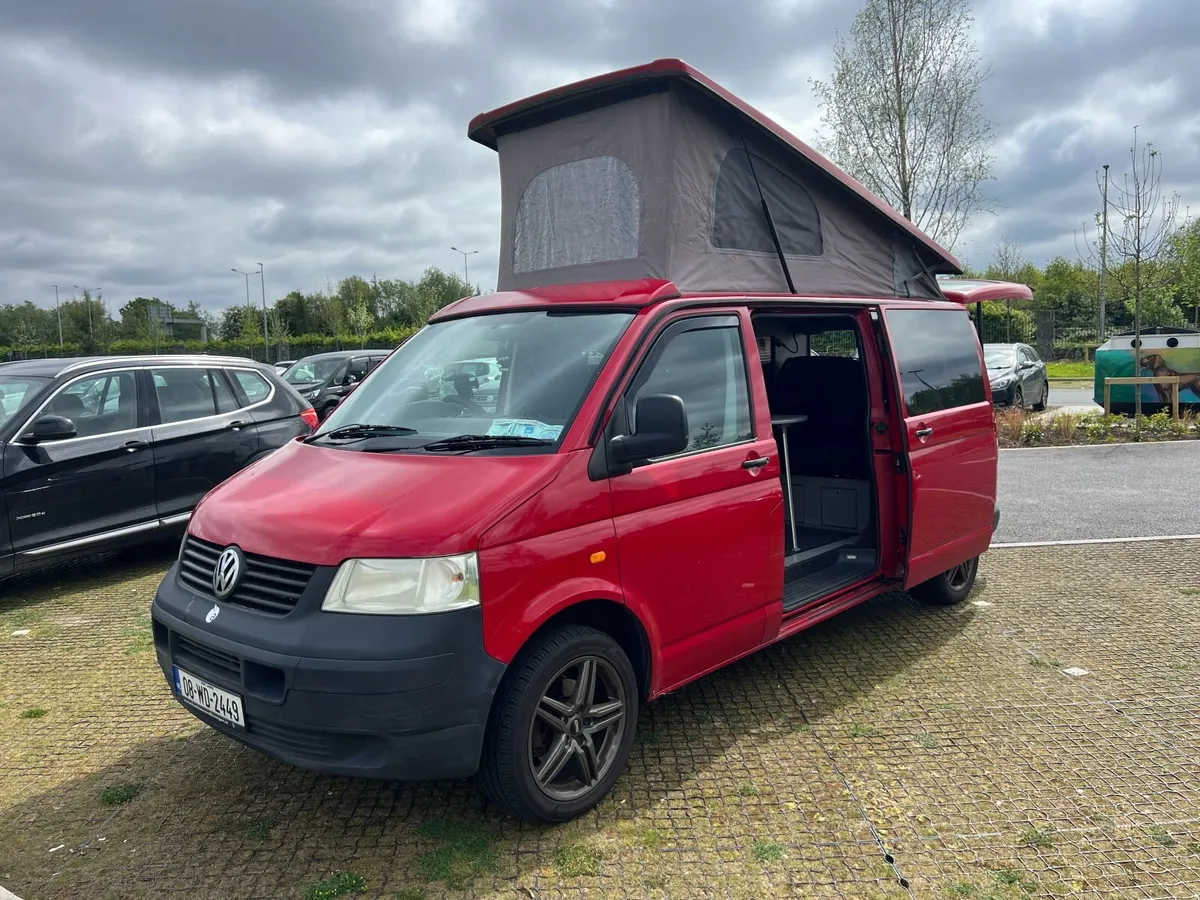 VW T5 LWB 4 Berth Cosy Camper | Pop Top | 1.9 TDI - Image 1