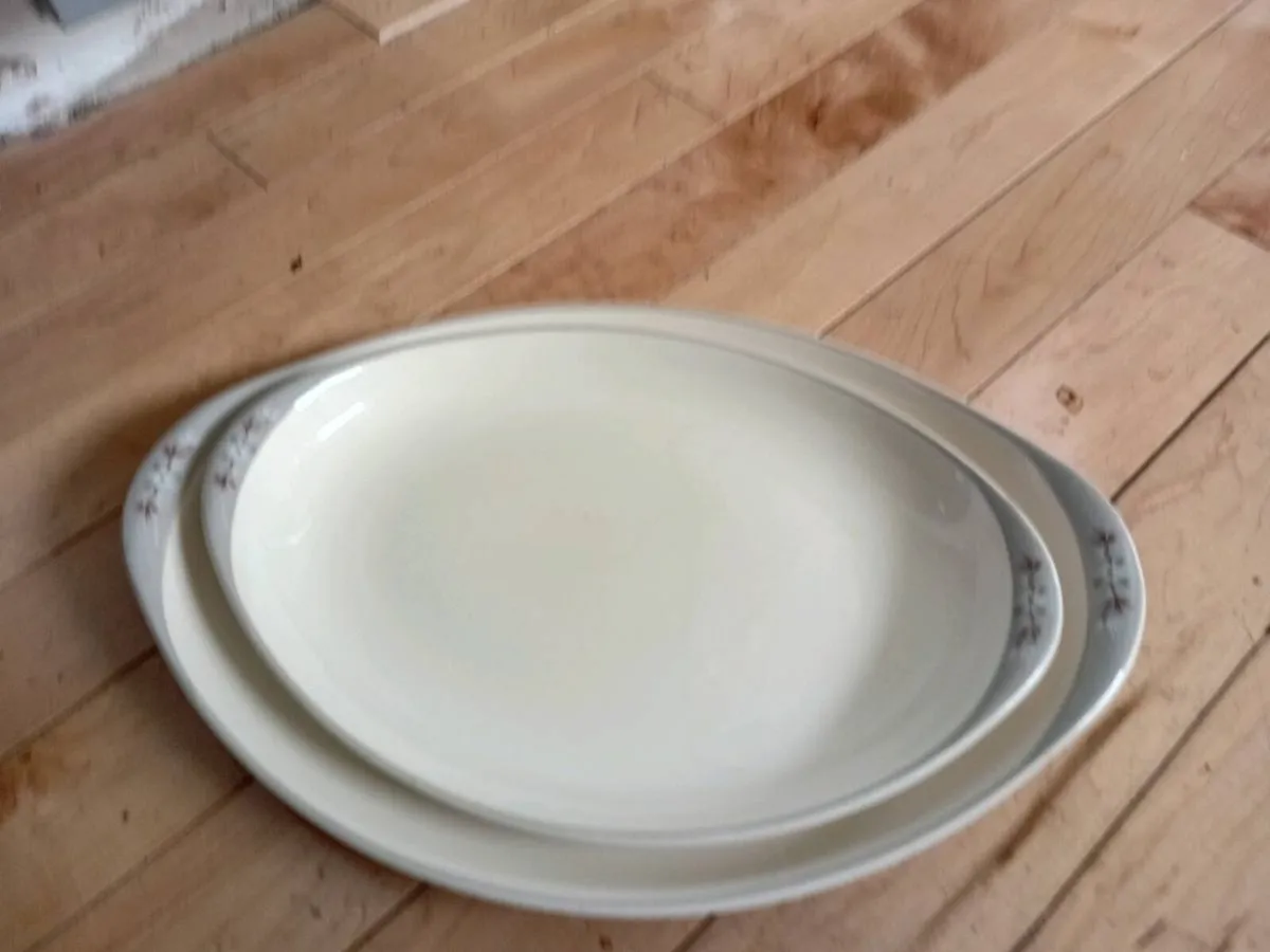 royal doulton frost pine serving dish x2 - Image 2