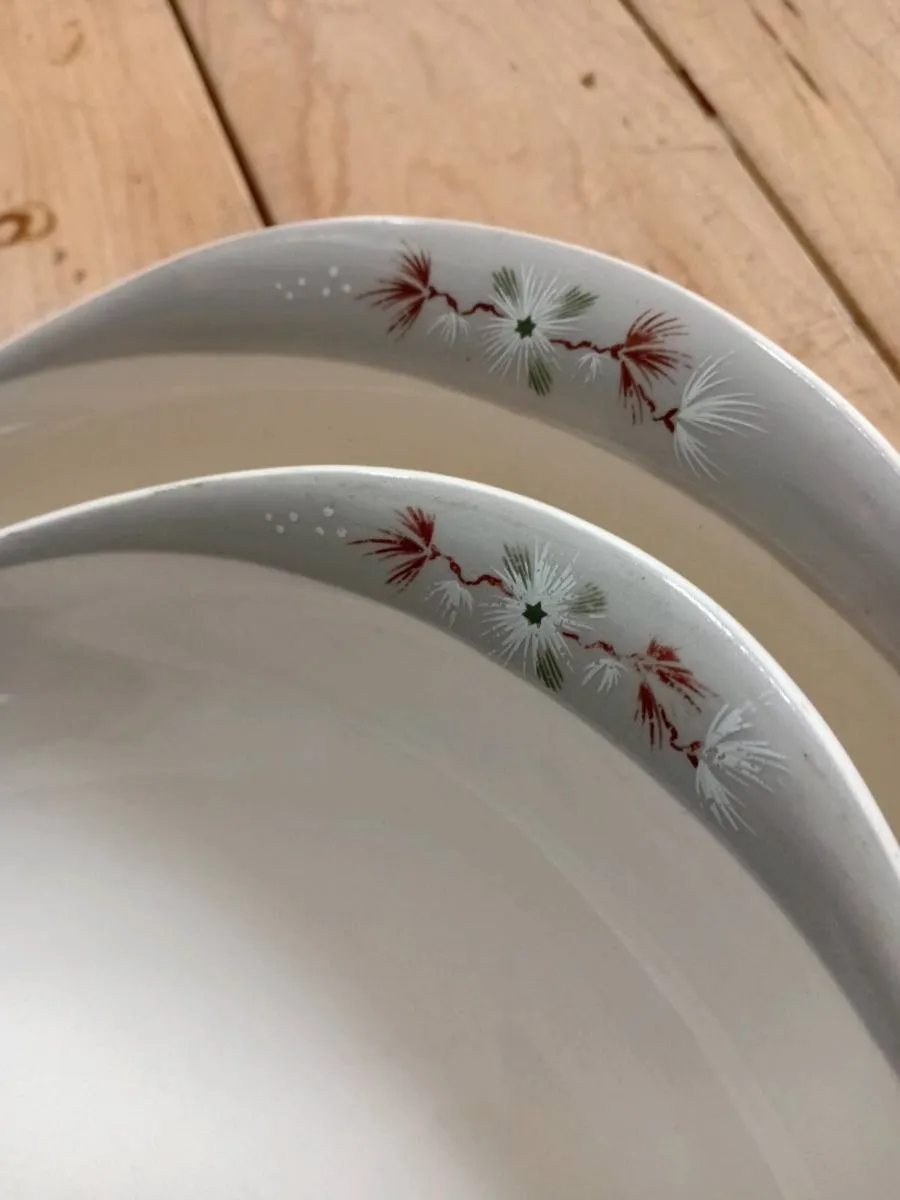 royal doulton frost pine serving dish x2 - Image 4