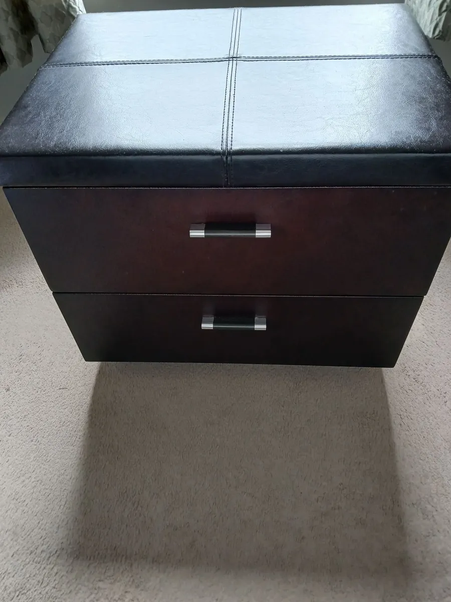 Bed frame and lockers - Image 1