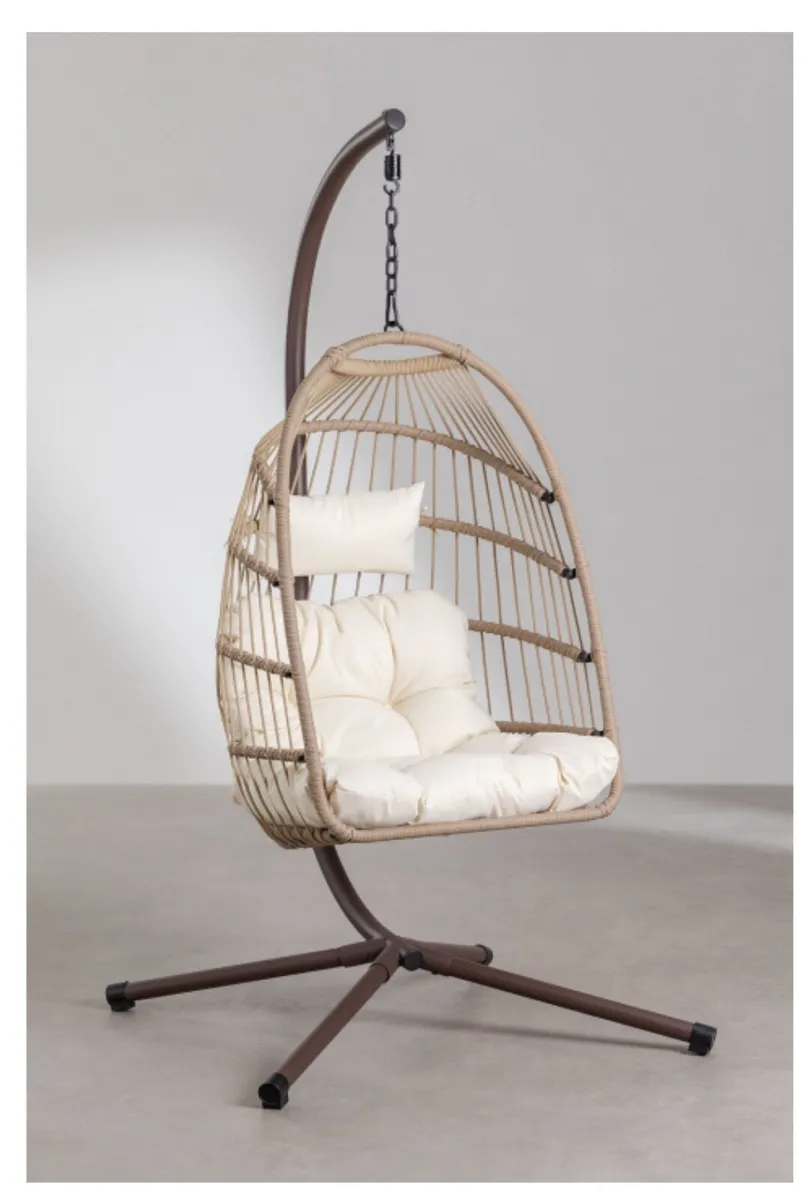 Sklum Hanging Garden Armchair with Base & Cushion - Image 2