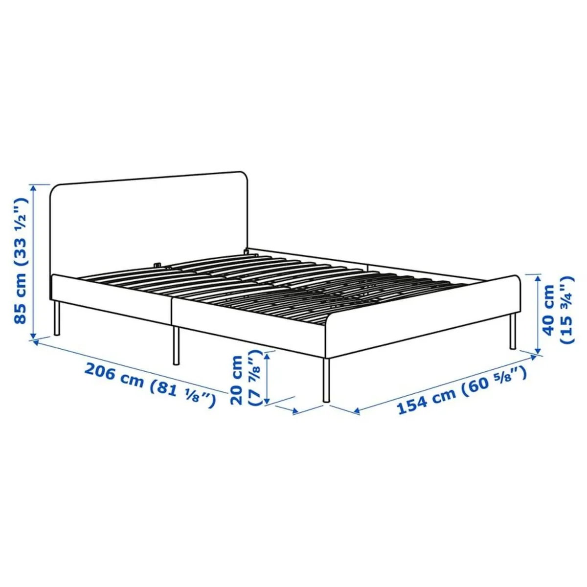 BEDFRAME AND MATRESS - Image 1