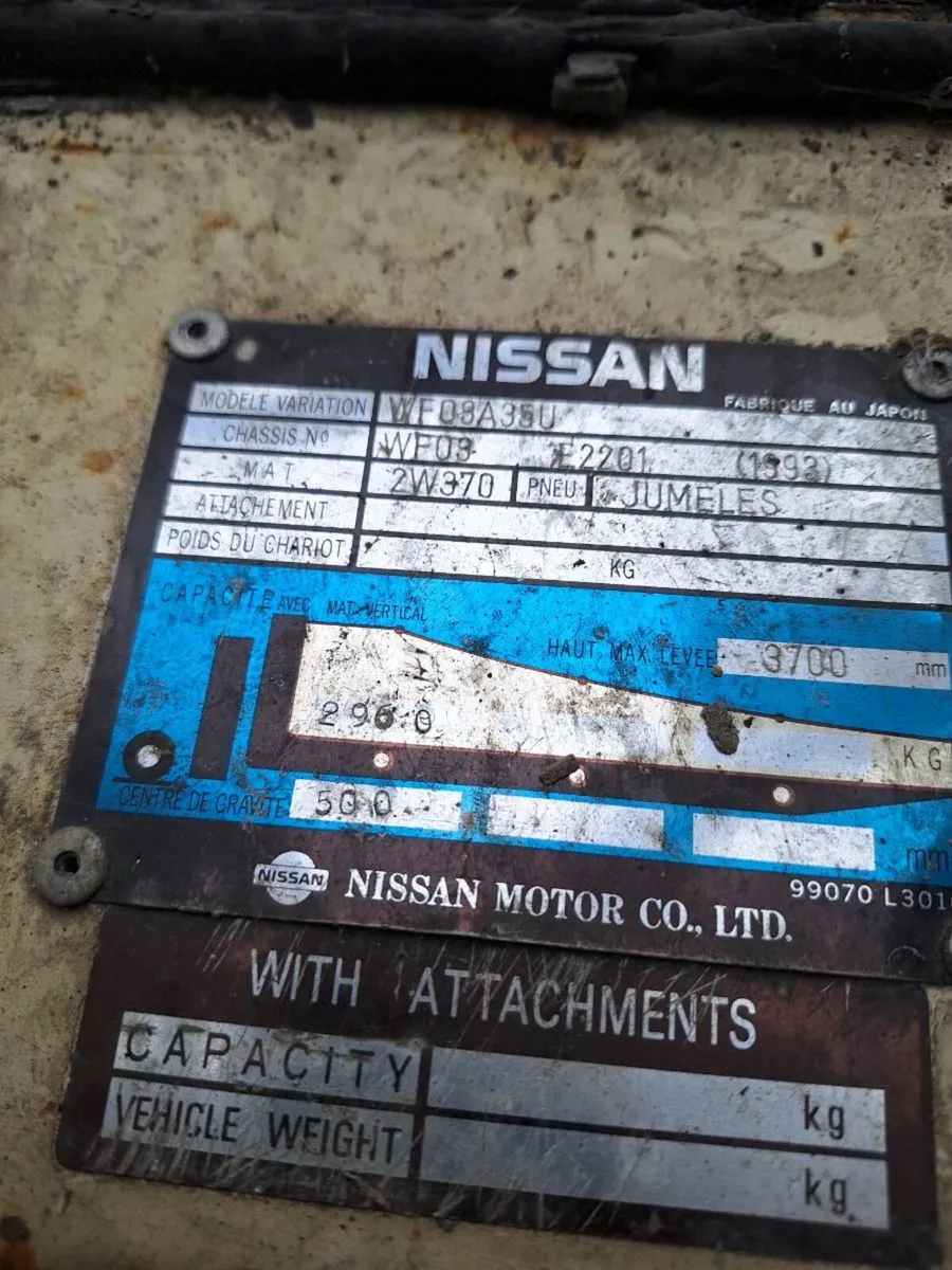 Nissan 4tonne forklift - Image 4