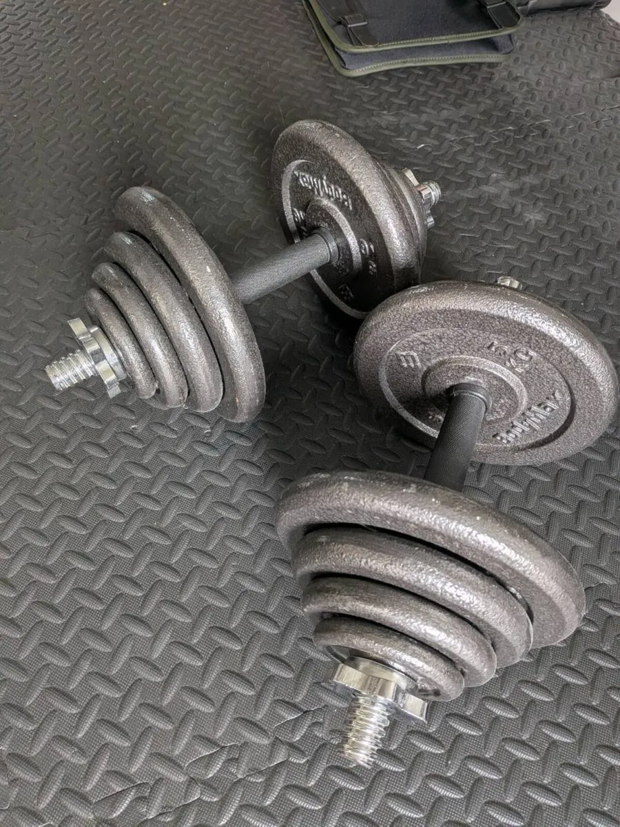 Bodymax 20kg Adjustable Cast Iron Dumbbell Set - Image 1