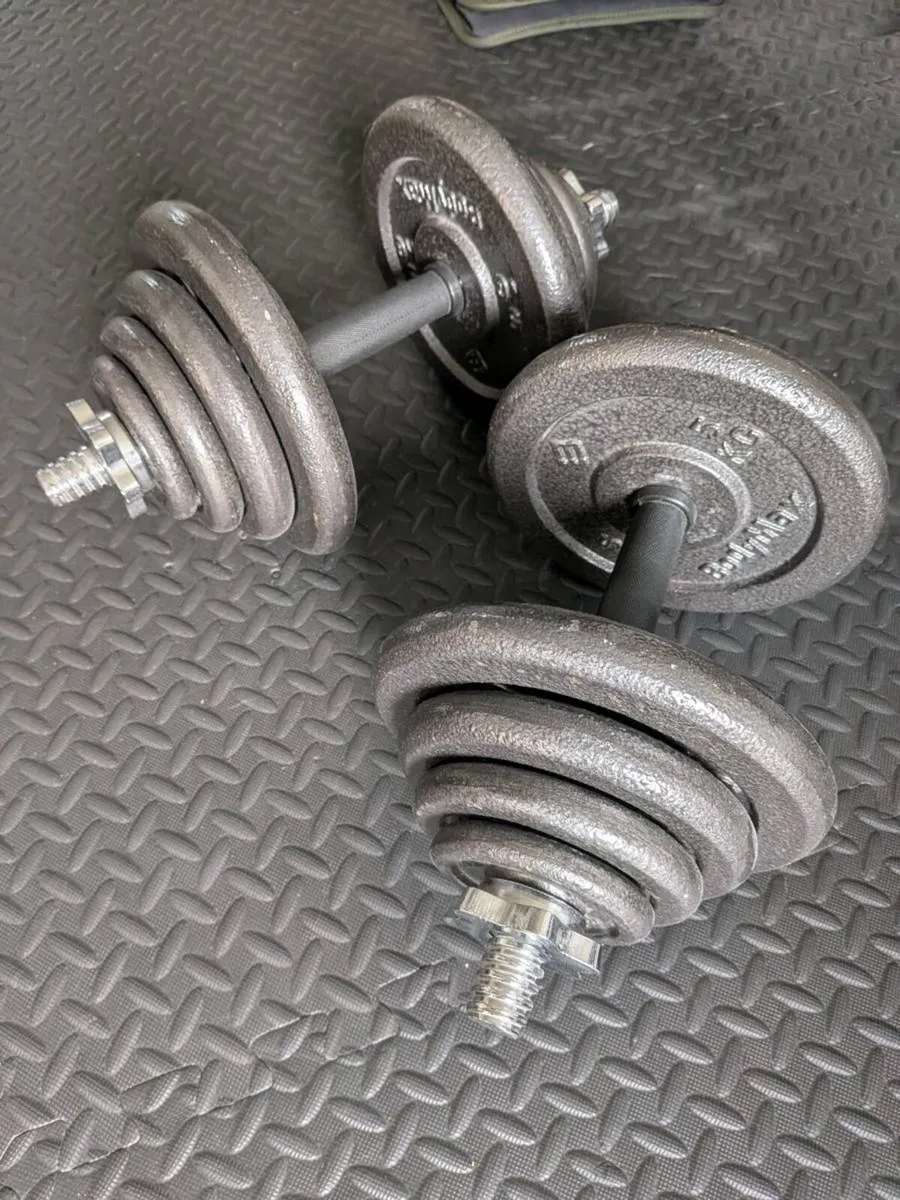 Bodymax 20kg Adjustable Cast Iron Dumbbell Set - Image 2