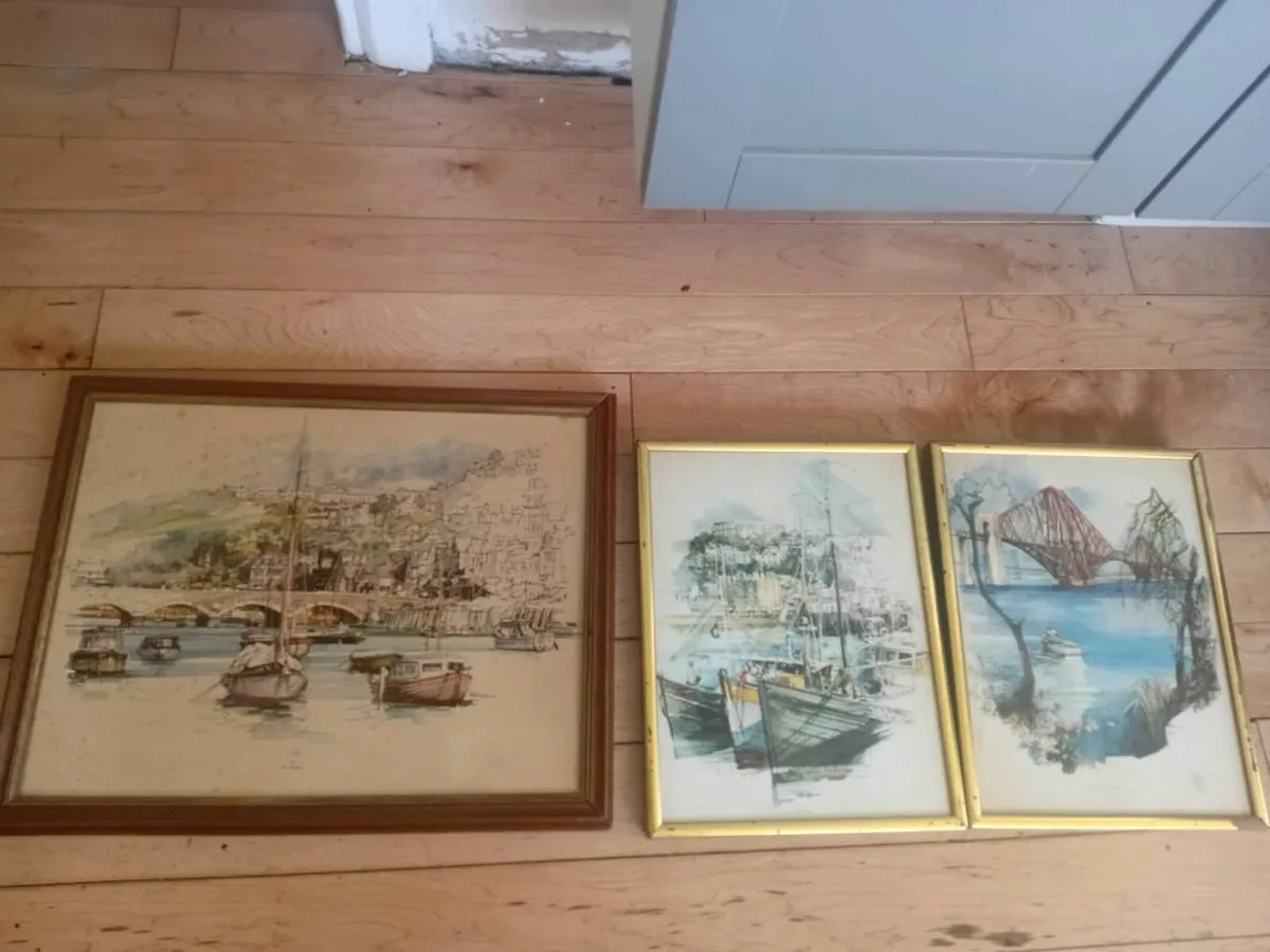 eric mason watercolour  framed prints x3 - Image 3