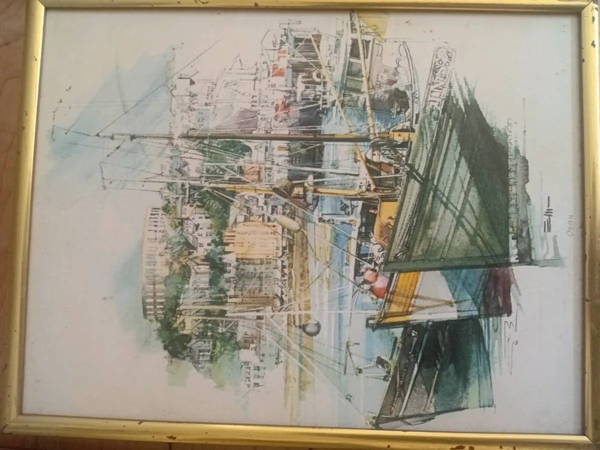 eric mason watercolour  framed prints x3 - Image 4