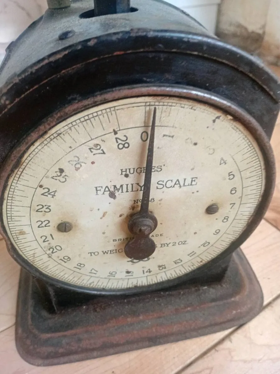antique hughes family scales - Image 2