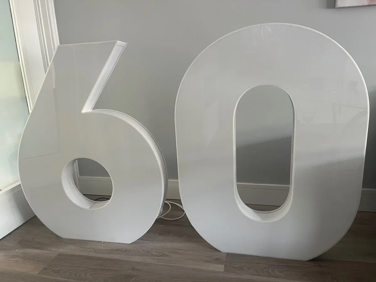 LED illuminated numbers 6 and 0 - Image 2