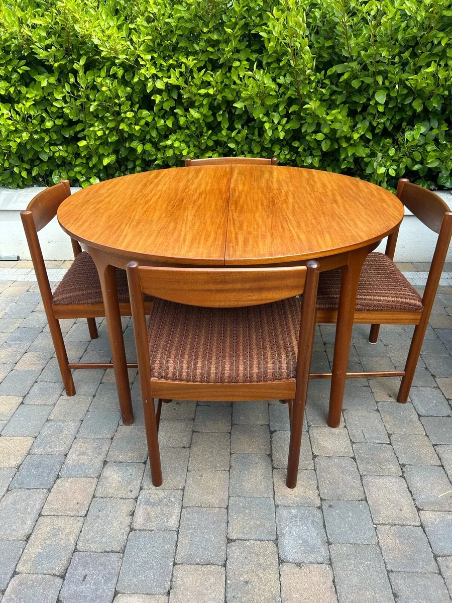 Mid century McIntosh table & chair set retro - Image 1