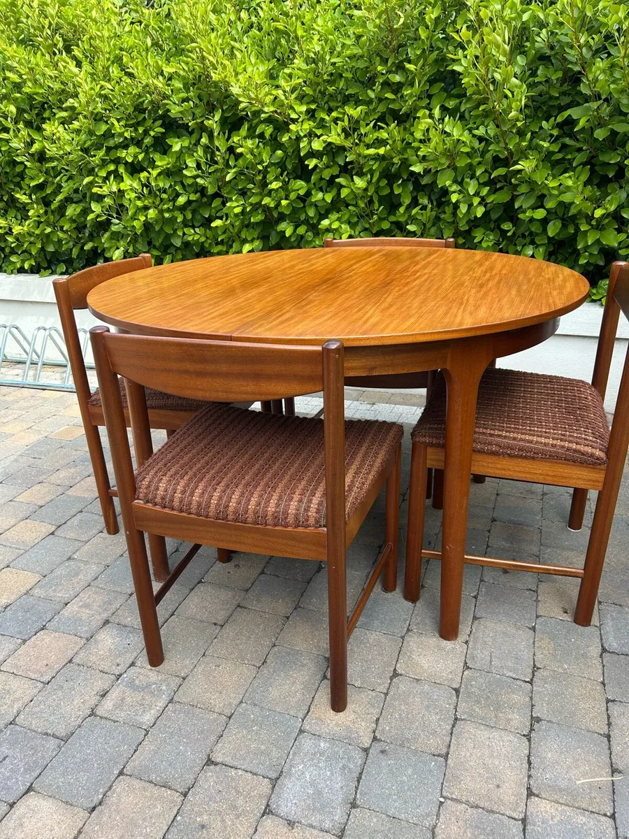 Mid century McIntosh table & chair set retro - Image 2