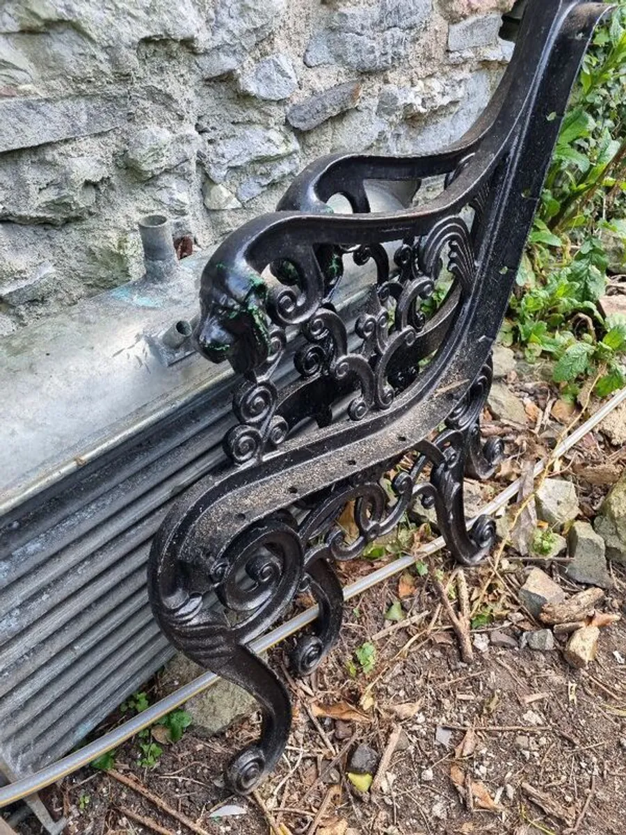 Vintage Bench ends - Image 3