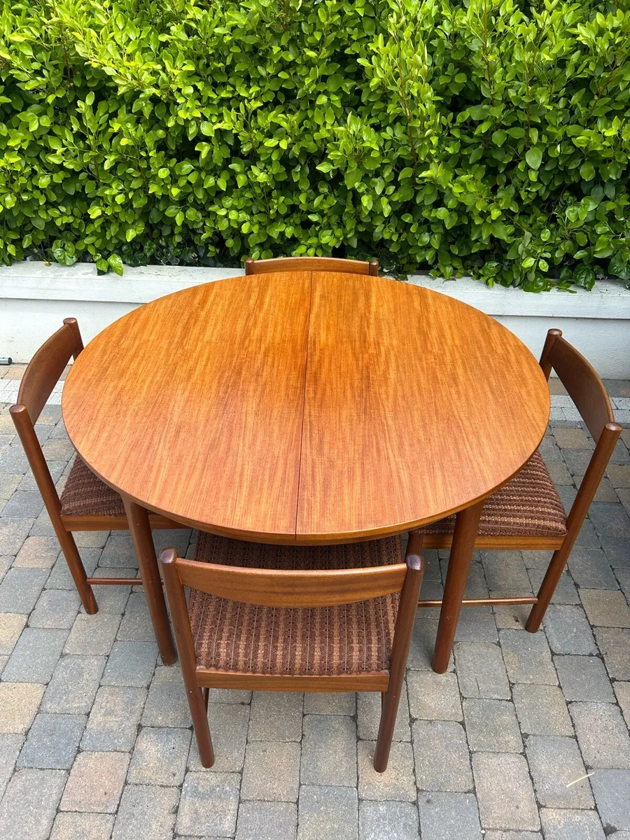Mid century McIntosh table & chair set - Image 1