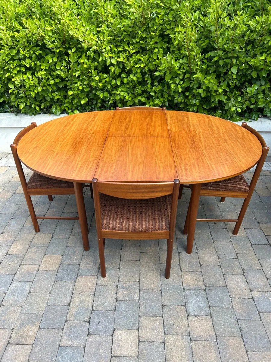 Mid century McIntosh table & chair set - Image 3