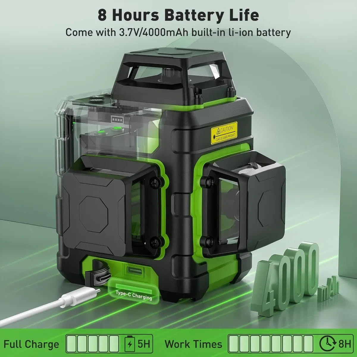New Huepar 12 lines 3D green laser level - Image 3