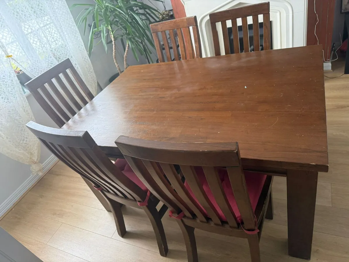 Dining Table  and 6 Chairs - Image 2