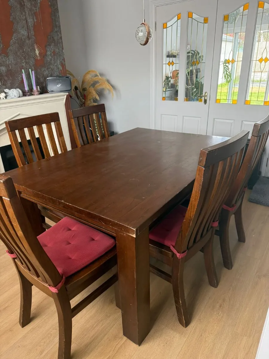 Dining Table  and 6 Chairs - Image 3