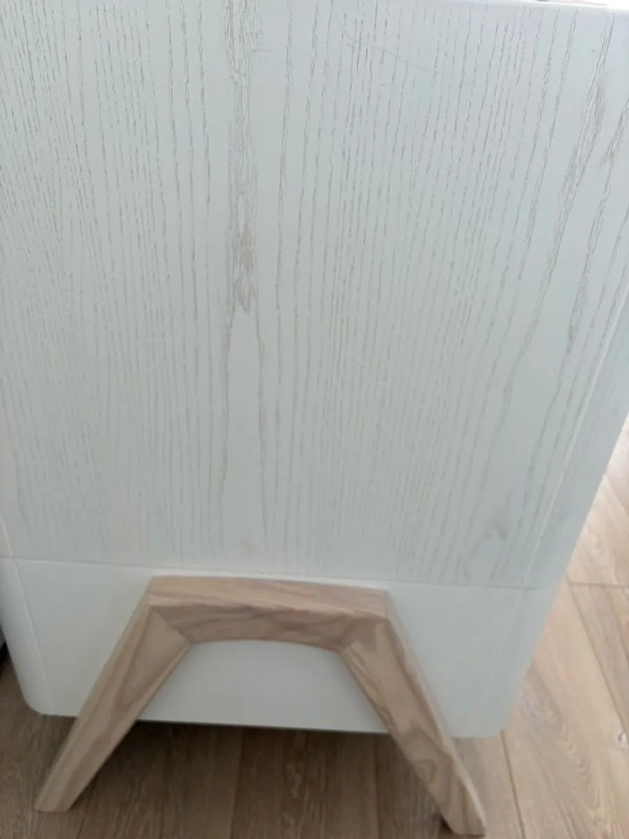 White Cot Bed with Mattress - Image 4