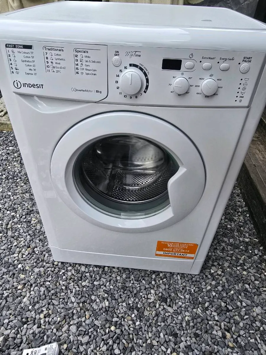 Indesit 8kg invertermotor washing machine - Image 1