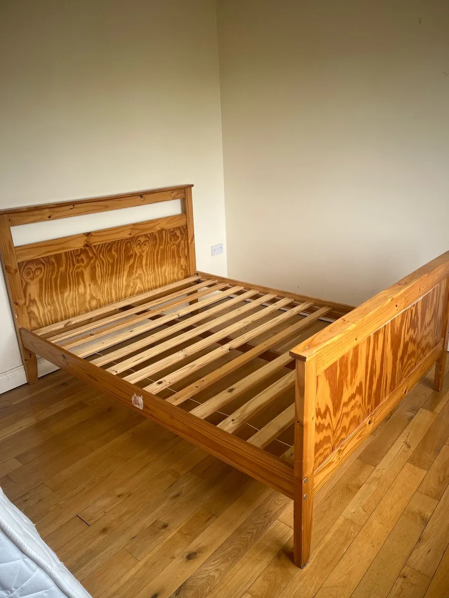 Double Wooden Bed Frame - Image 2