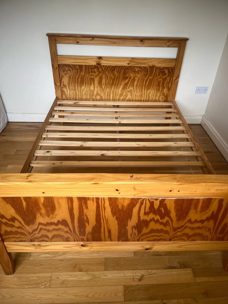 Double Wooden Bed Frame - Image 3