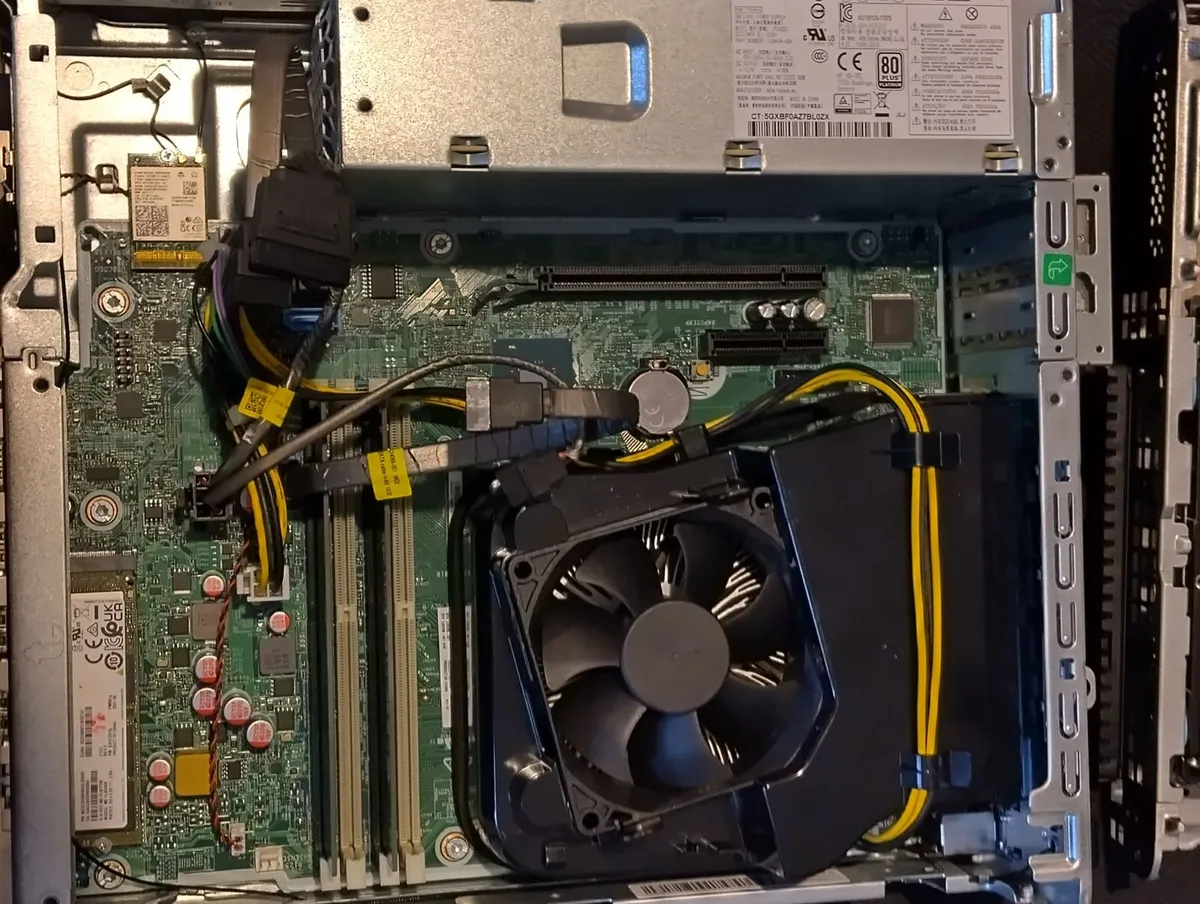 HP ProDesk 600 G4 SFF (i5 8th Gen) and power cable - Image 4
