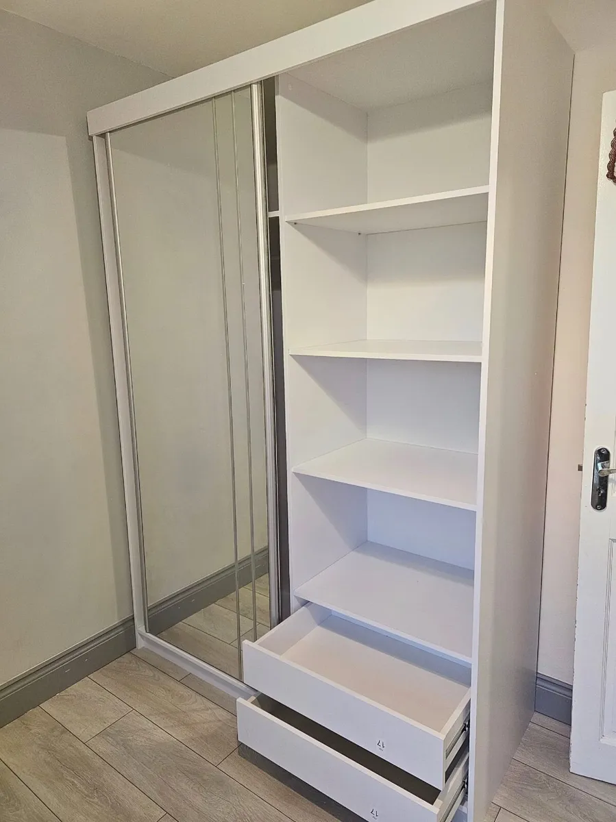 Wardrobe SMART 150cm White *FREE DELIVERY - Image 2