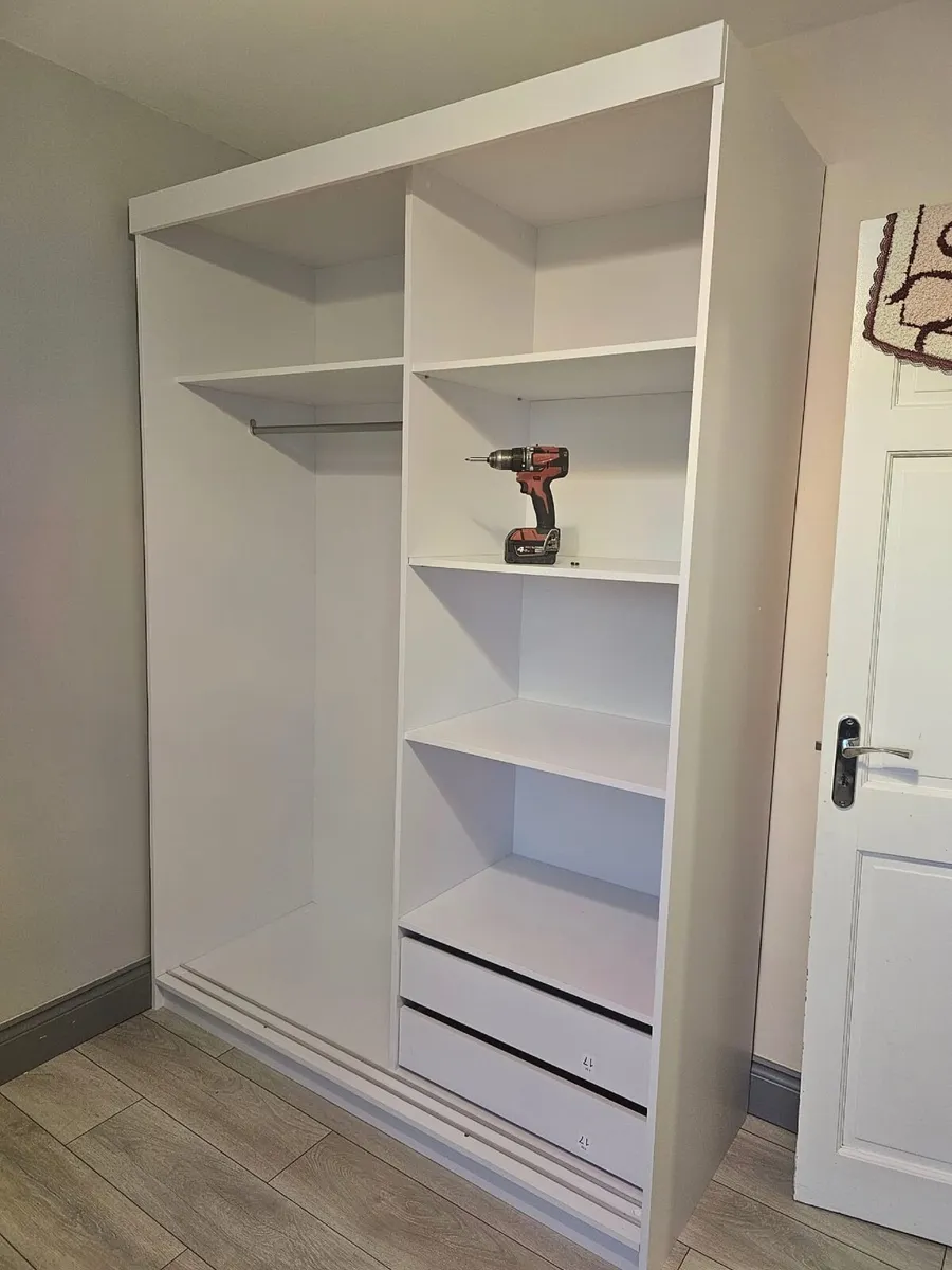 Wardrobe SMART 150cm White *FREE DELIVERY - Image 3