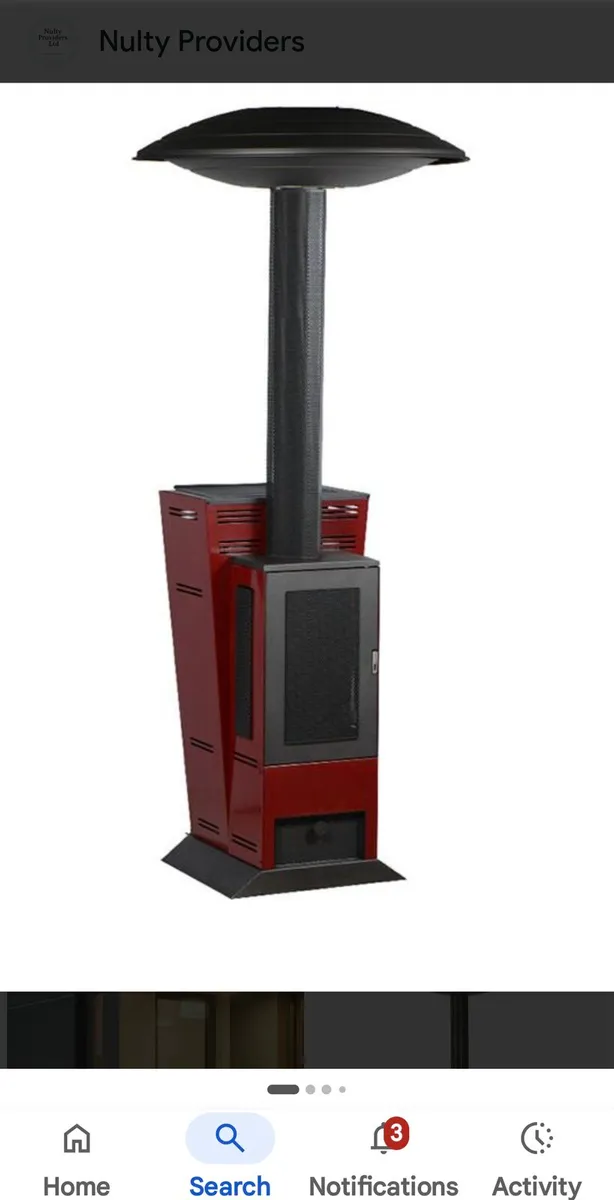 Outdoor  wood pellet patio heater