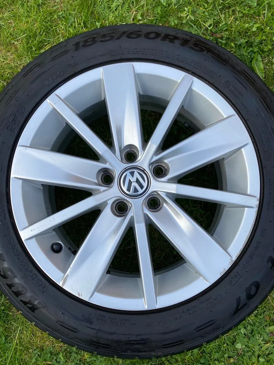Genuine Vw POLO Alloys | Good Tyres | 5x100 - Image 3