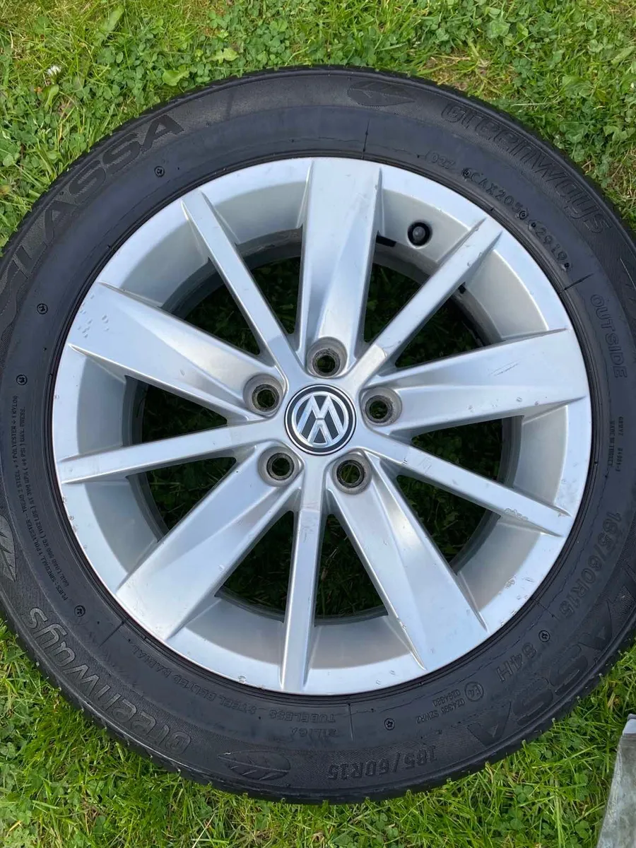 Genuine Vw POLO Alloys | Good Tyres | 5x100 - Image 4
