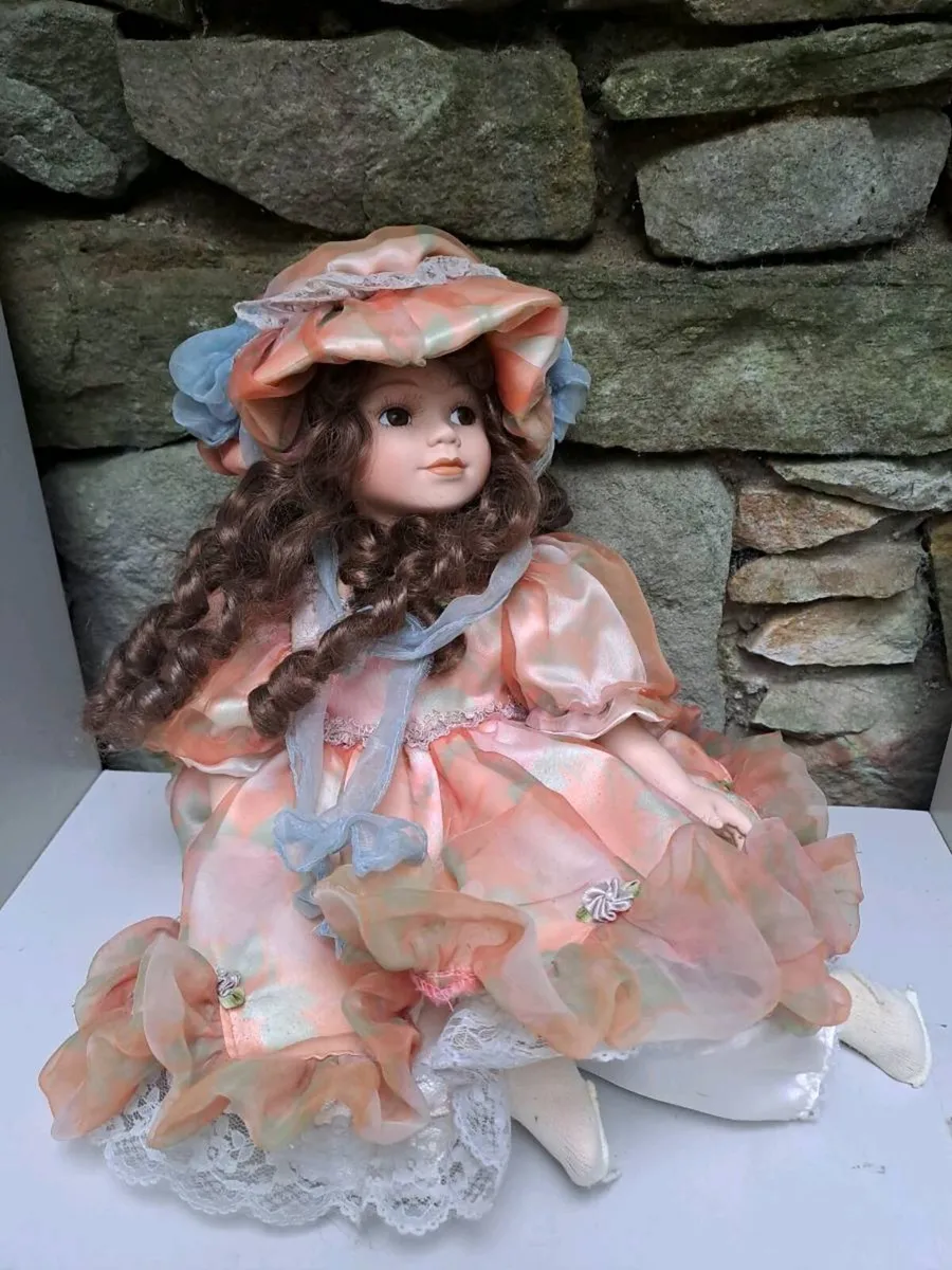 Large Vintage Porcelain Doll Vintage - Image 1