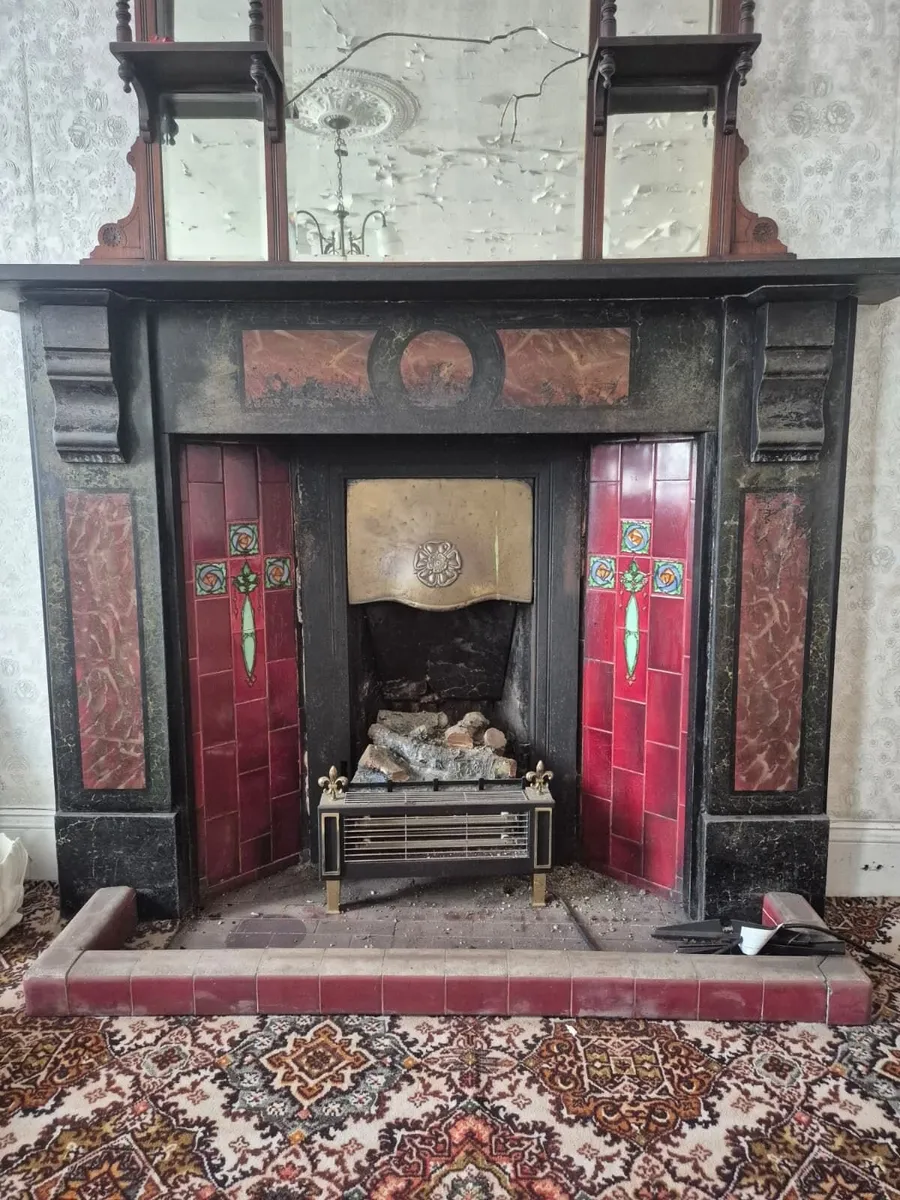 Cast iron fireplace