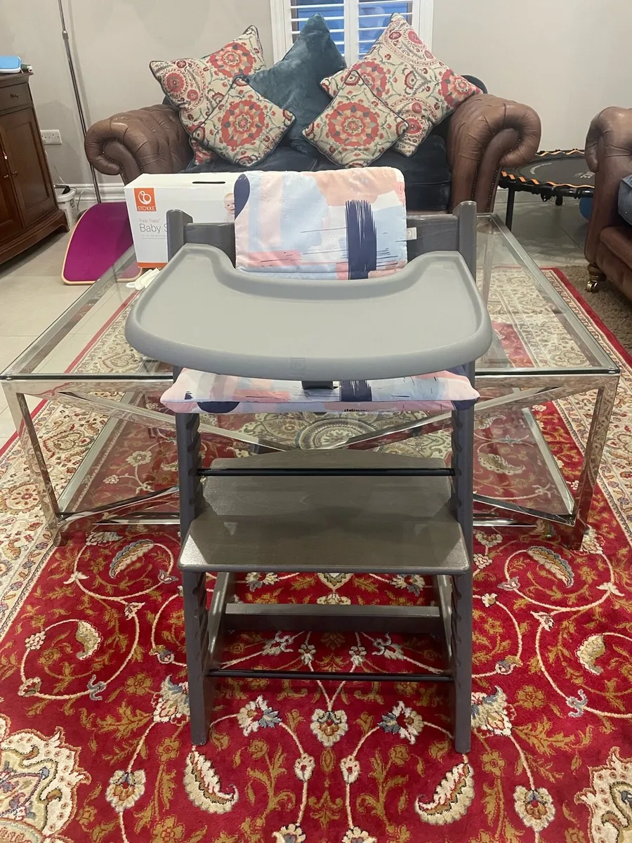 Stokke Tripp Trapp with Tray, Harness and Baby Set - Image 1