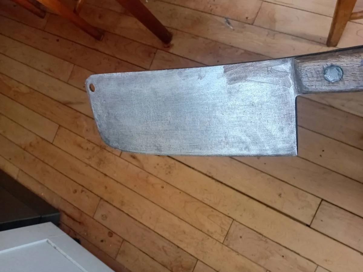 antique meat cleaver - Image 4