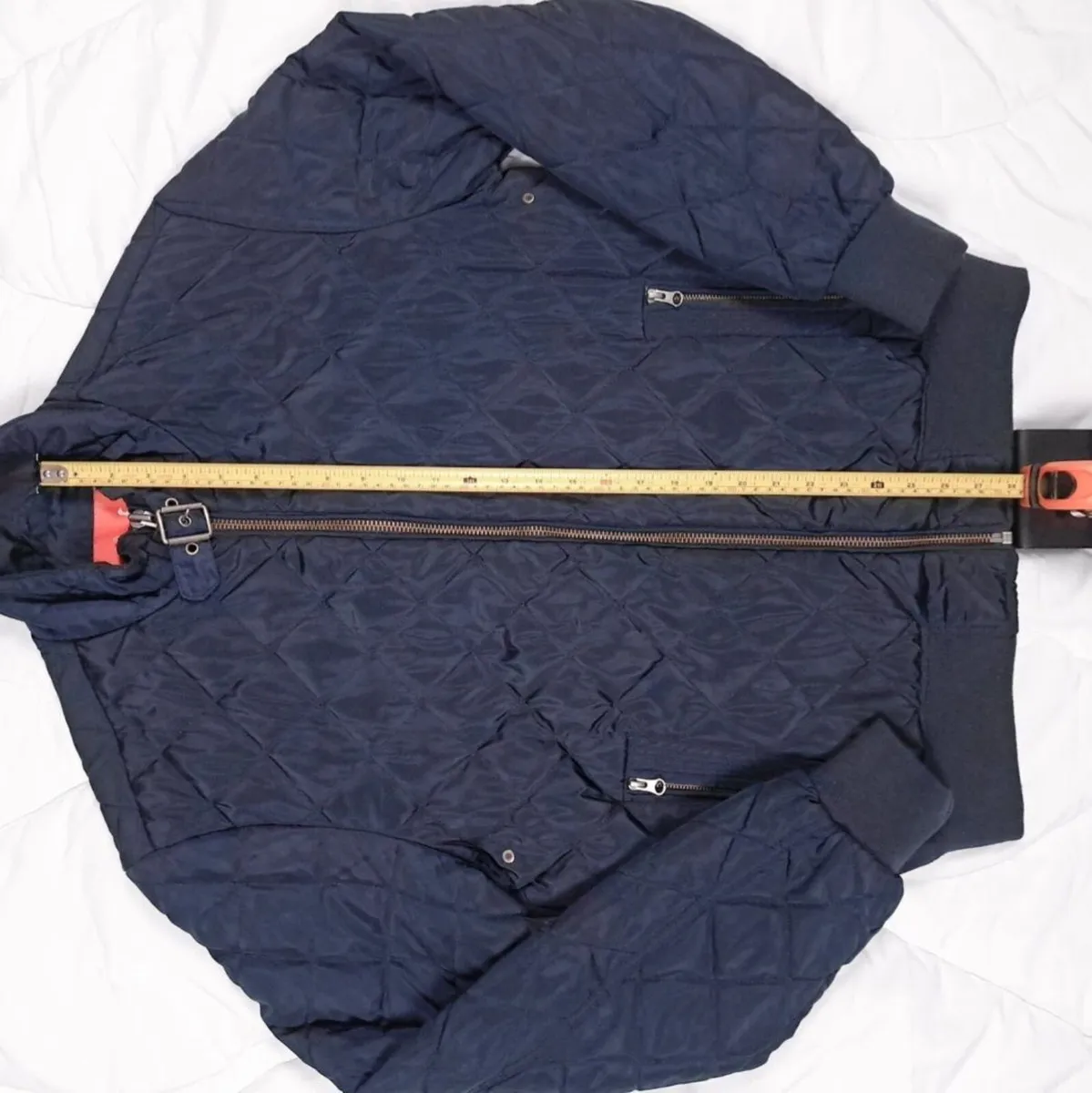 6th Sense Navy Blue Quilted Jacket Mens L - Image 4