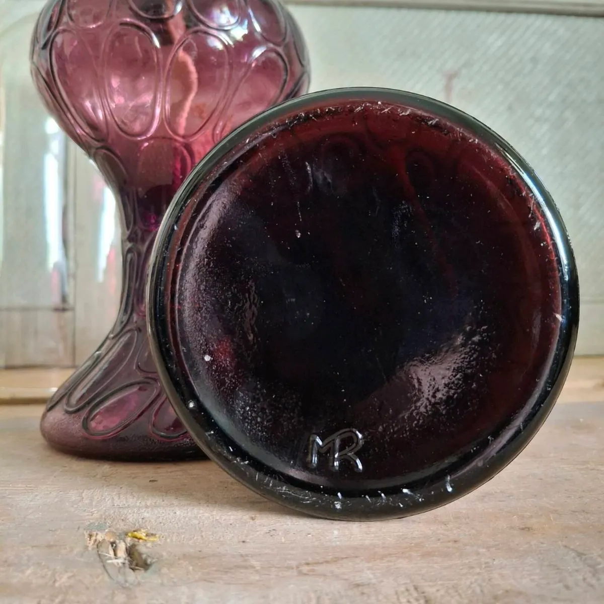 Pairs of Cranberry Glass Lamps - Image 4