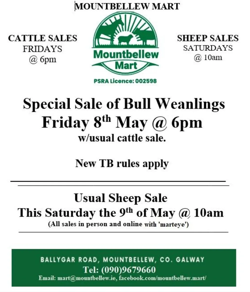 Spring Show and Sale of Cattle 27th March 2026