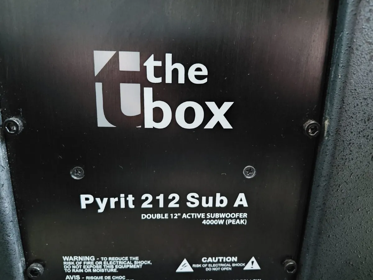 2 x Pyrit 212 Sub A Active Subwoofers - Image 2