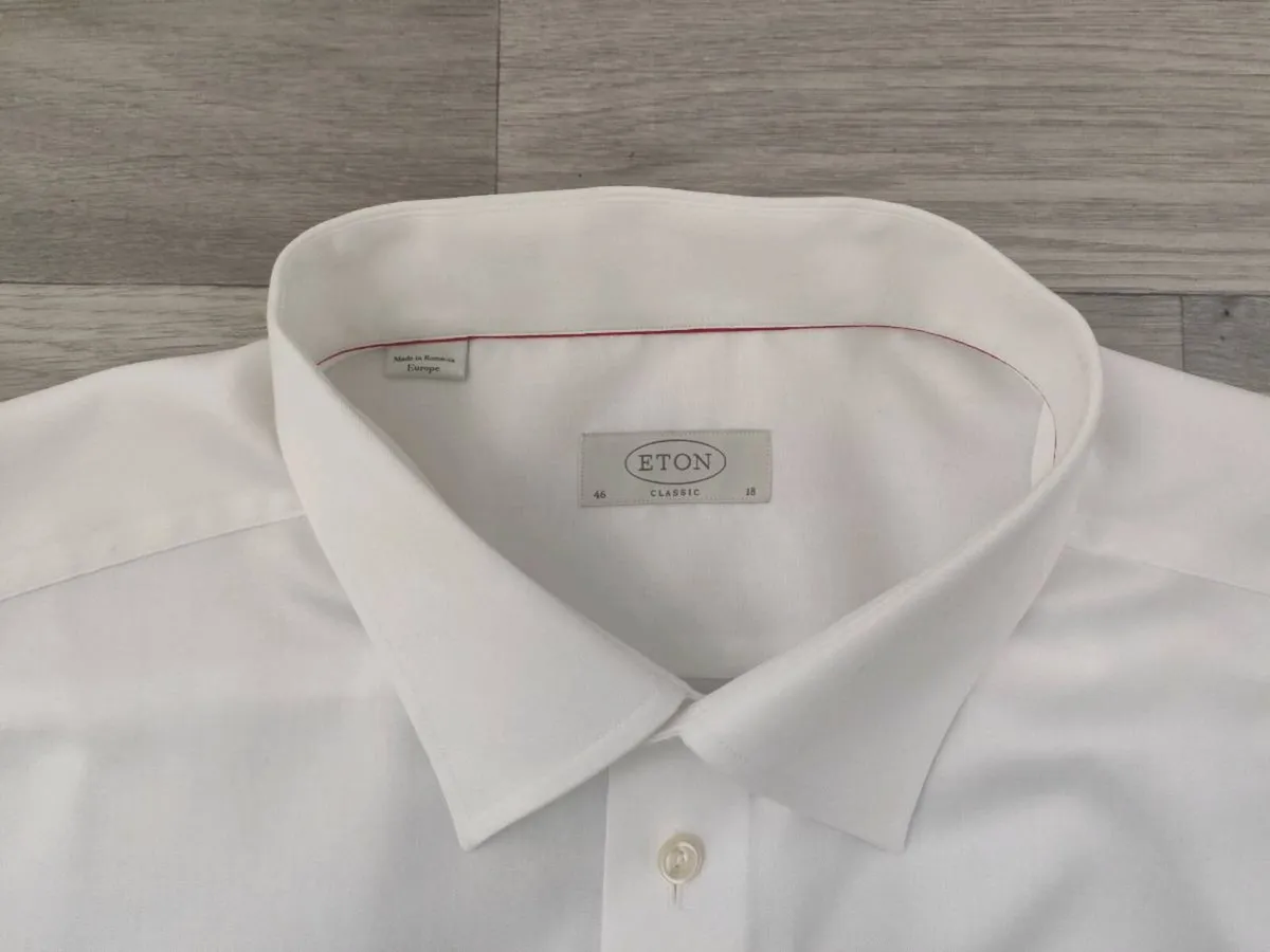 Eton Cambridge White Shirt Mens XXL - Image 4