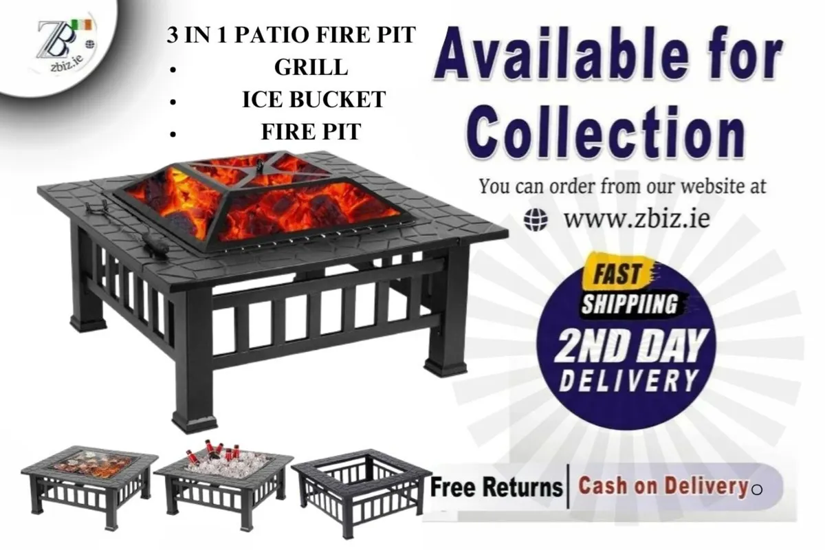 Patio Fire Pit Palermo Angularium Fireplace - Image 1